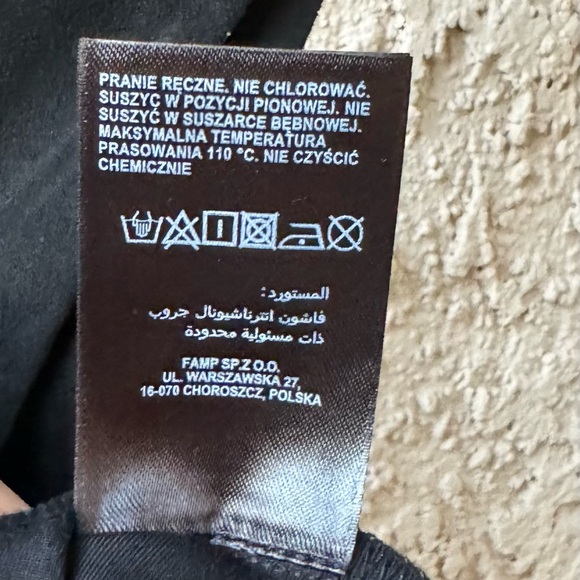 Bebe Faux Suede Lace-Up Top Jet Black XS - Picture 9 of 10